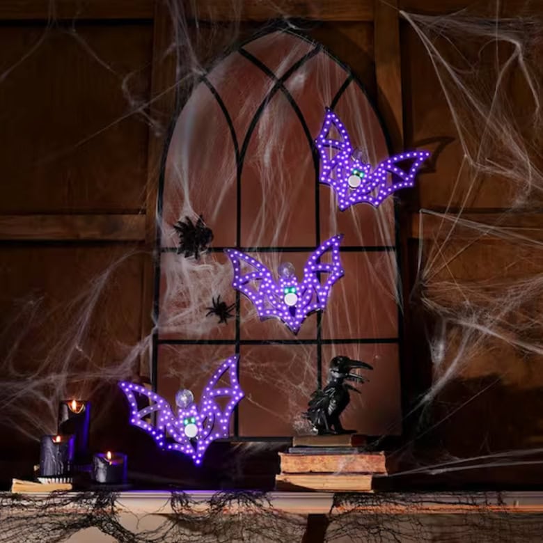purple twinking bat decoration
