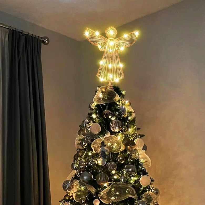 Gold LED Angel Tree Topper