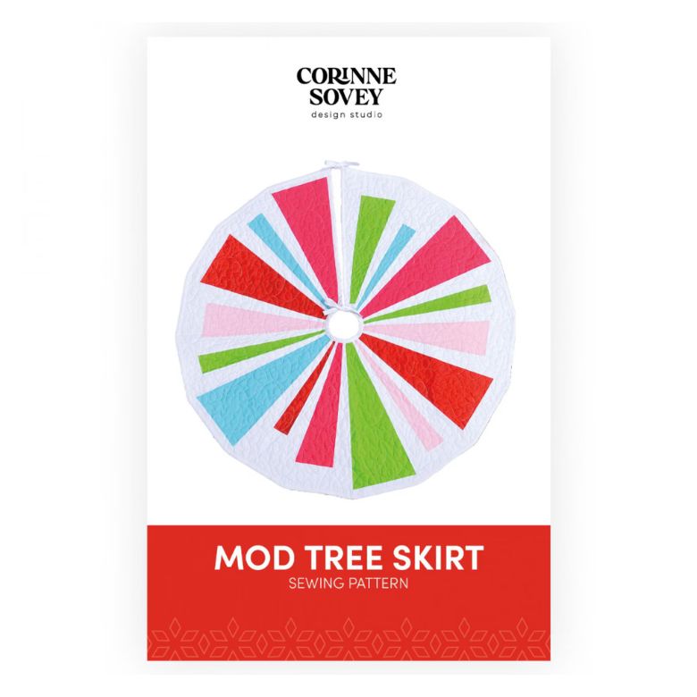 Mod Tree Skirt sewing pattern for Christmas tree skirt