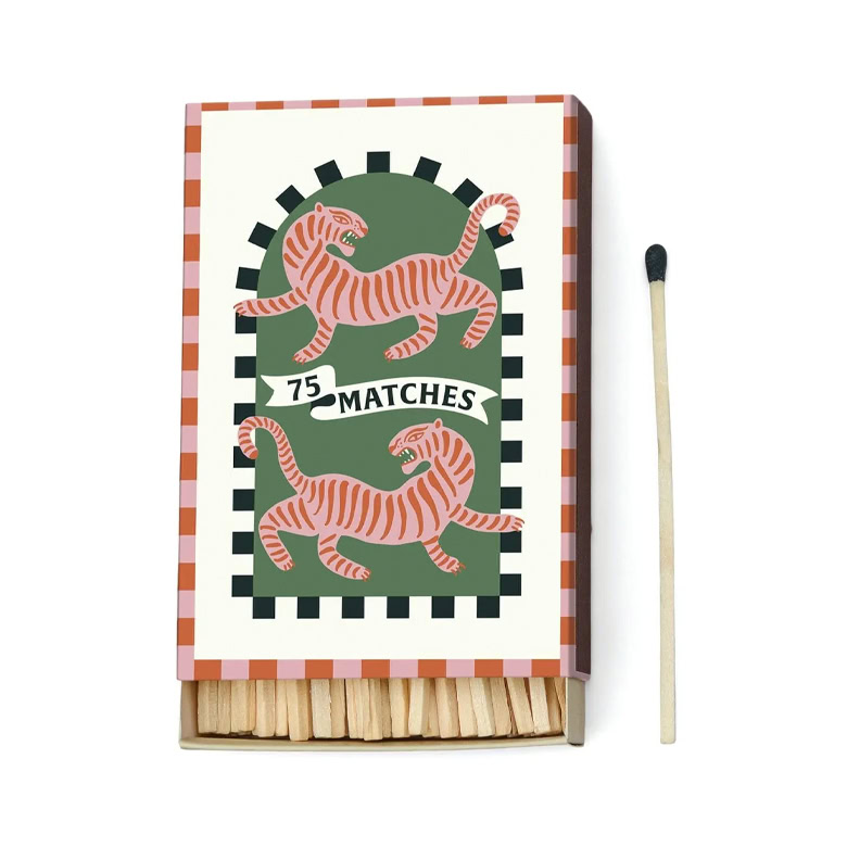 matchbook with tigers