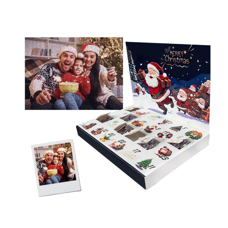Personalized Photo Christmas Advent Calendar Puzzle