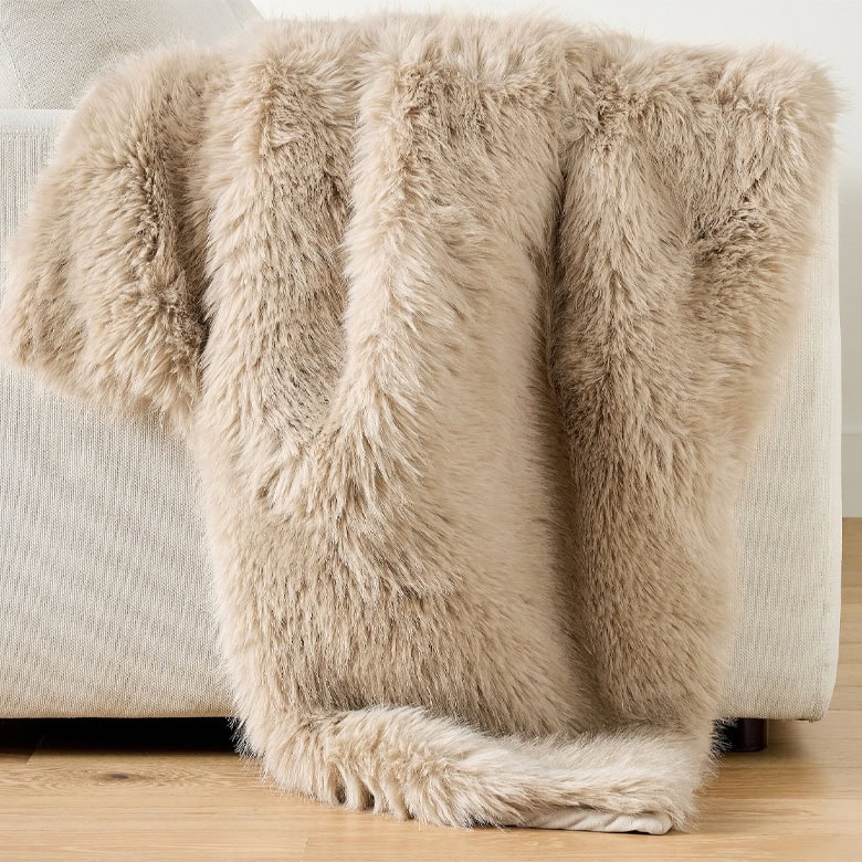 fluffy faux fur blanket