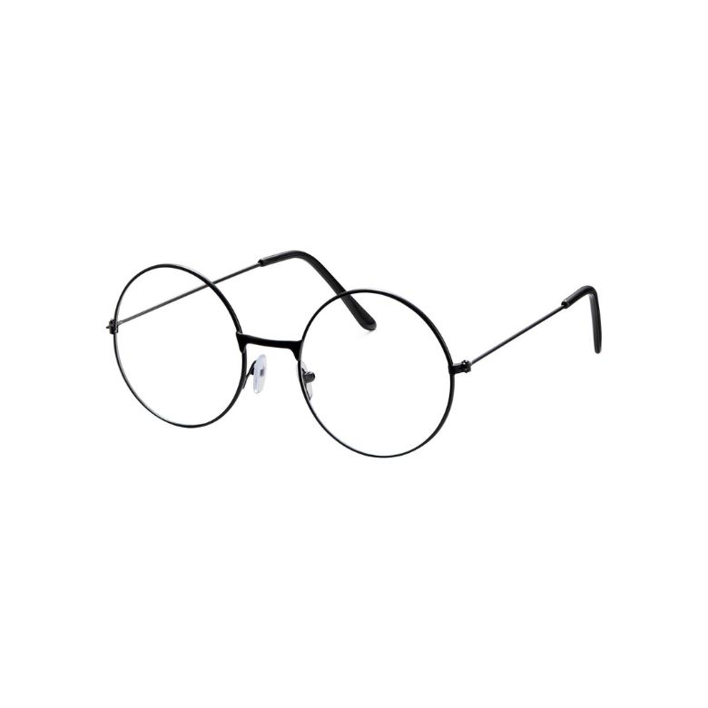 Black Round Wire Costume Glasses