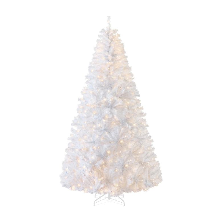 White Christmas Tree 6ft Pre-Lit Artificial Pine