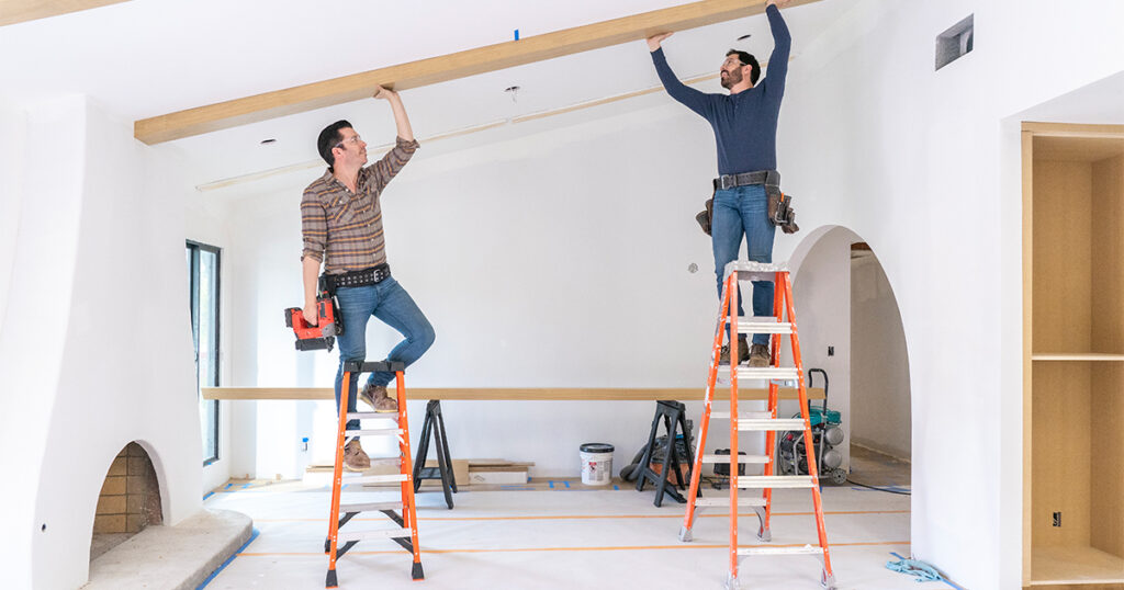 drew scott and jonathan scott mid renovation