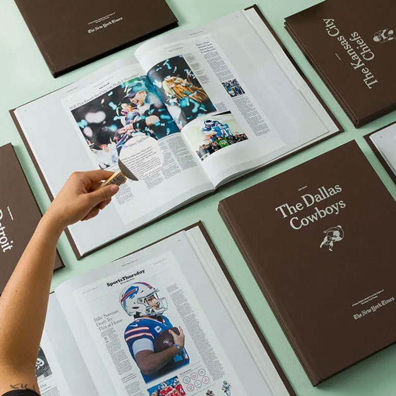 custom football book