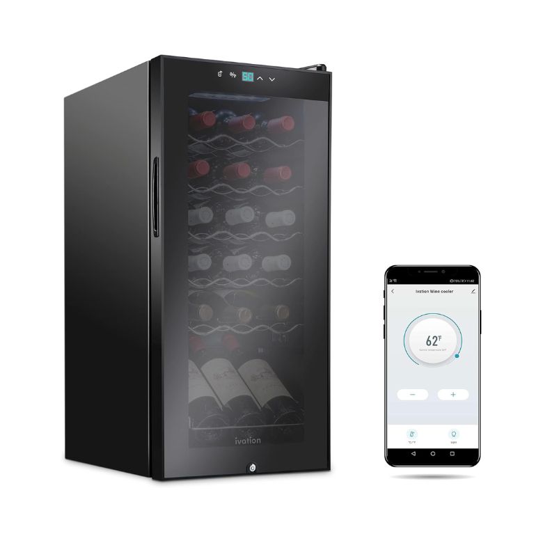 Ivation 18 Bottle Compressor Wine Cooler Refrigerator