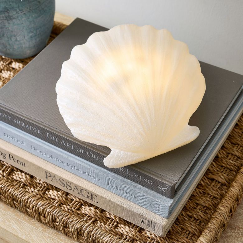 Lit Seashell Decorative Object