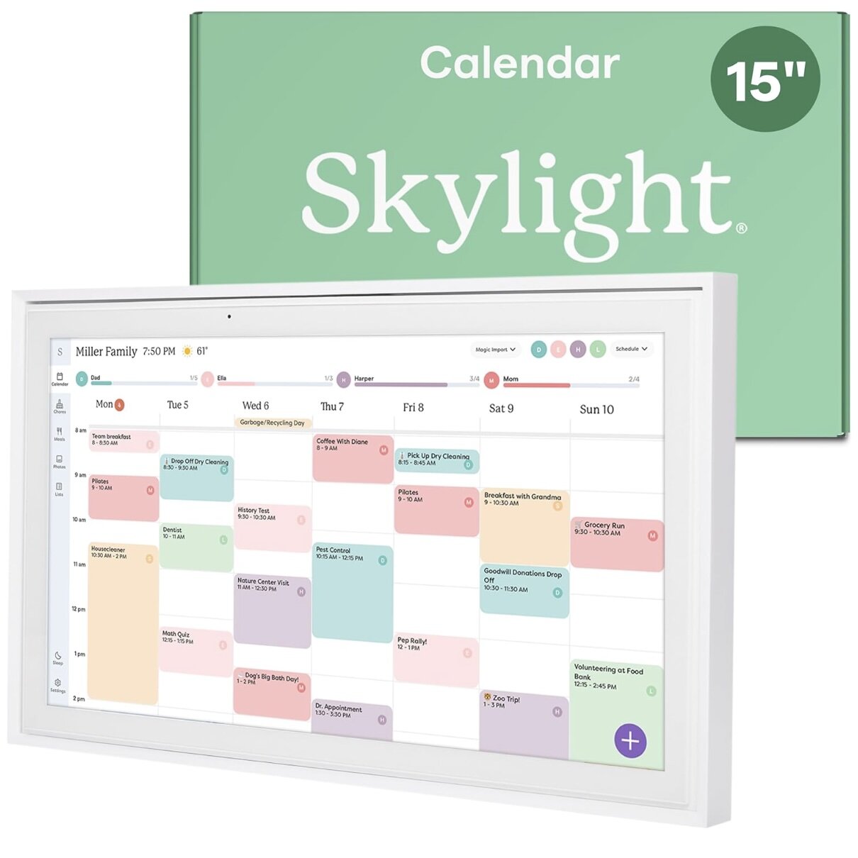 Skylight Calendar: 15-inch Wall Planner