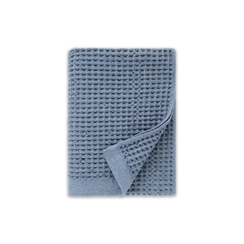 Blue Supima Waffle Bath Towel