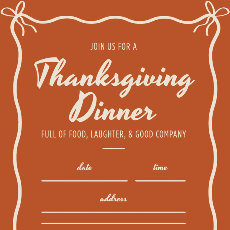 thanksgiving invites