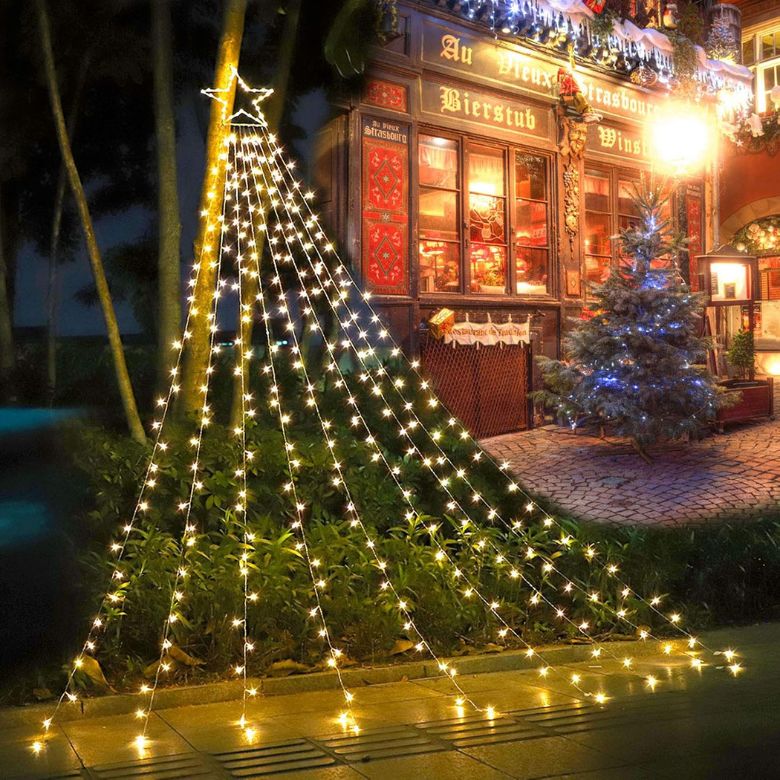 LED Waterfall Christmas Tree Lights