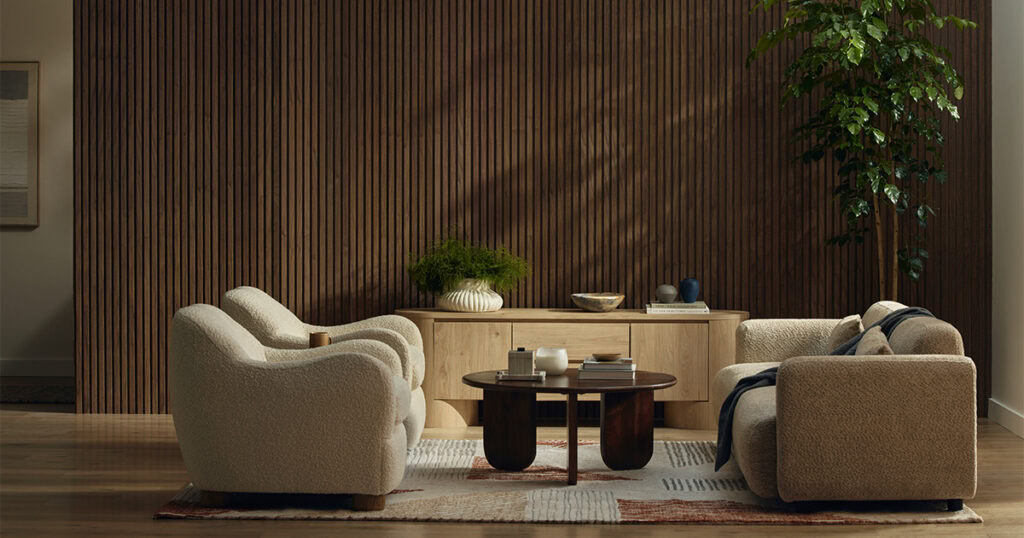 drew and jonathan home wood veneer hub wall paneling