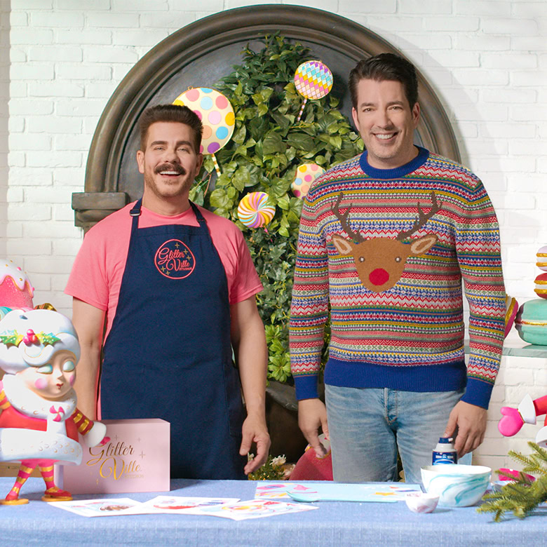 christmas diy ideas with stephen from glitterville and jonathan scott