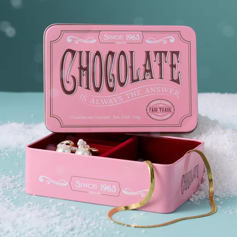 Chocolates Tin Jewelry Box