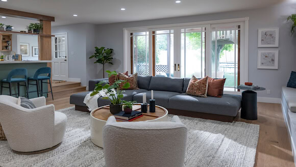 Living Room Inspiration with couch and accent furniture