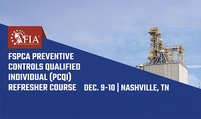 AFIA launches 2025 PCQI refresher course
