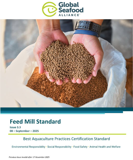 Global Seafood Alliance releases feed mill standard issue 3.3