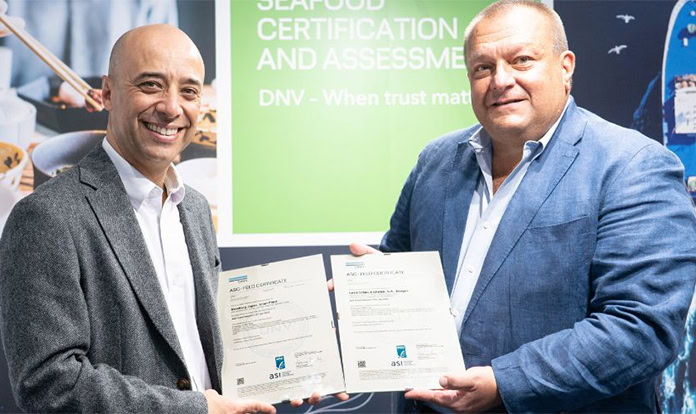 Skretting certified to new ASC Feed Standard by DNV