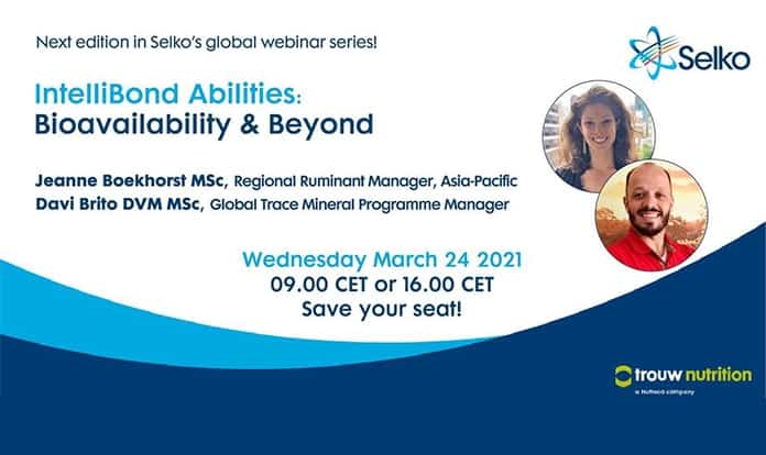Trouw Nutrition webinar about trace minerals to be held on March 24 