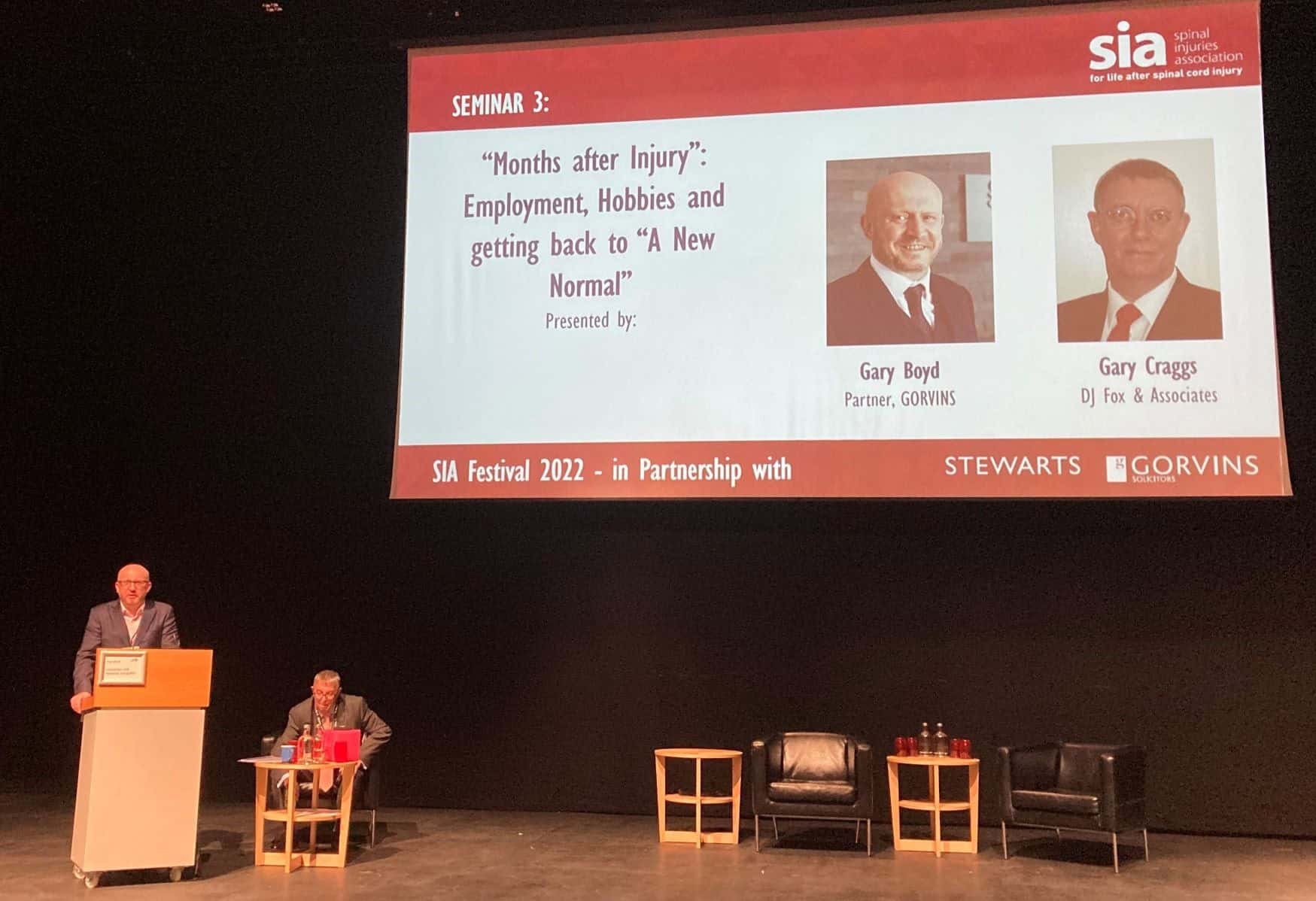 Ways to get back to a 'New Normal' after injury discussed at SIA Festival 2022 seminar featuring Gary Boyd and Gary Craggs.