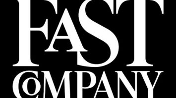 Fast company logo, modern black and white branding graphic, representing innovation and leadership in business media and thought leadership.