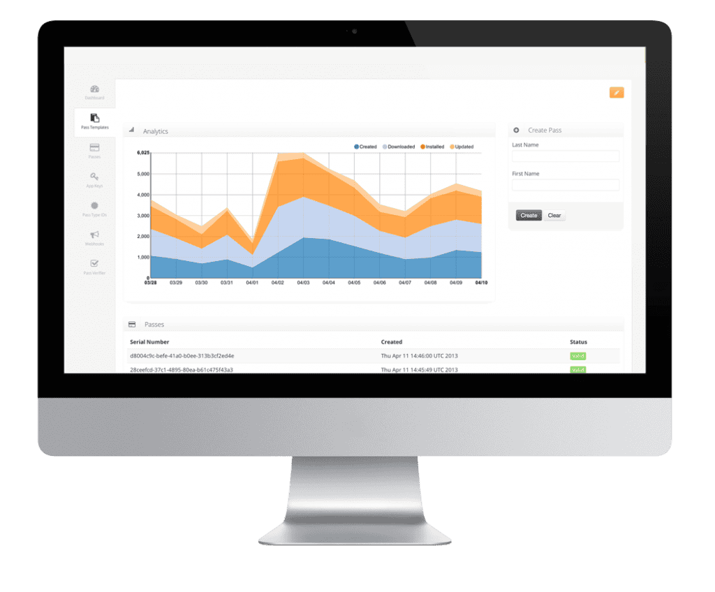 Electronic Member Card Dashboard