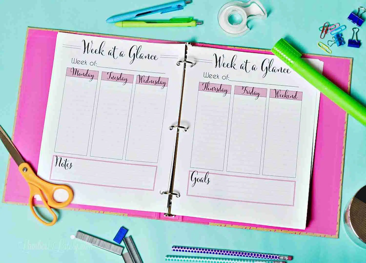 teacher lesson planner printable.