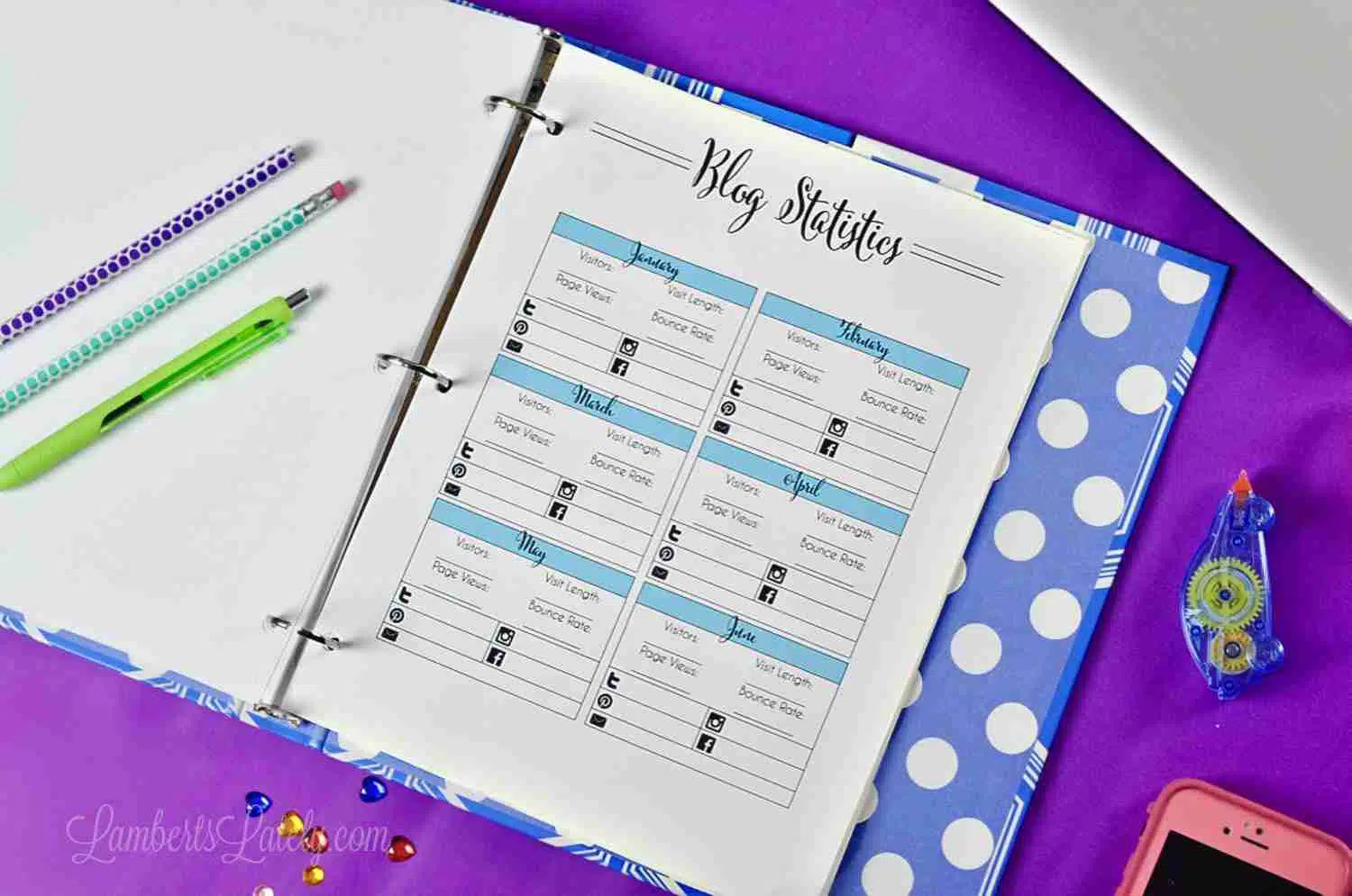 blog statistics printable.