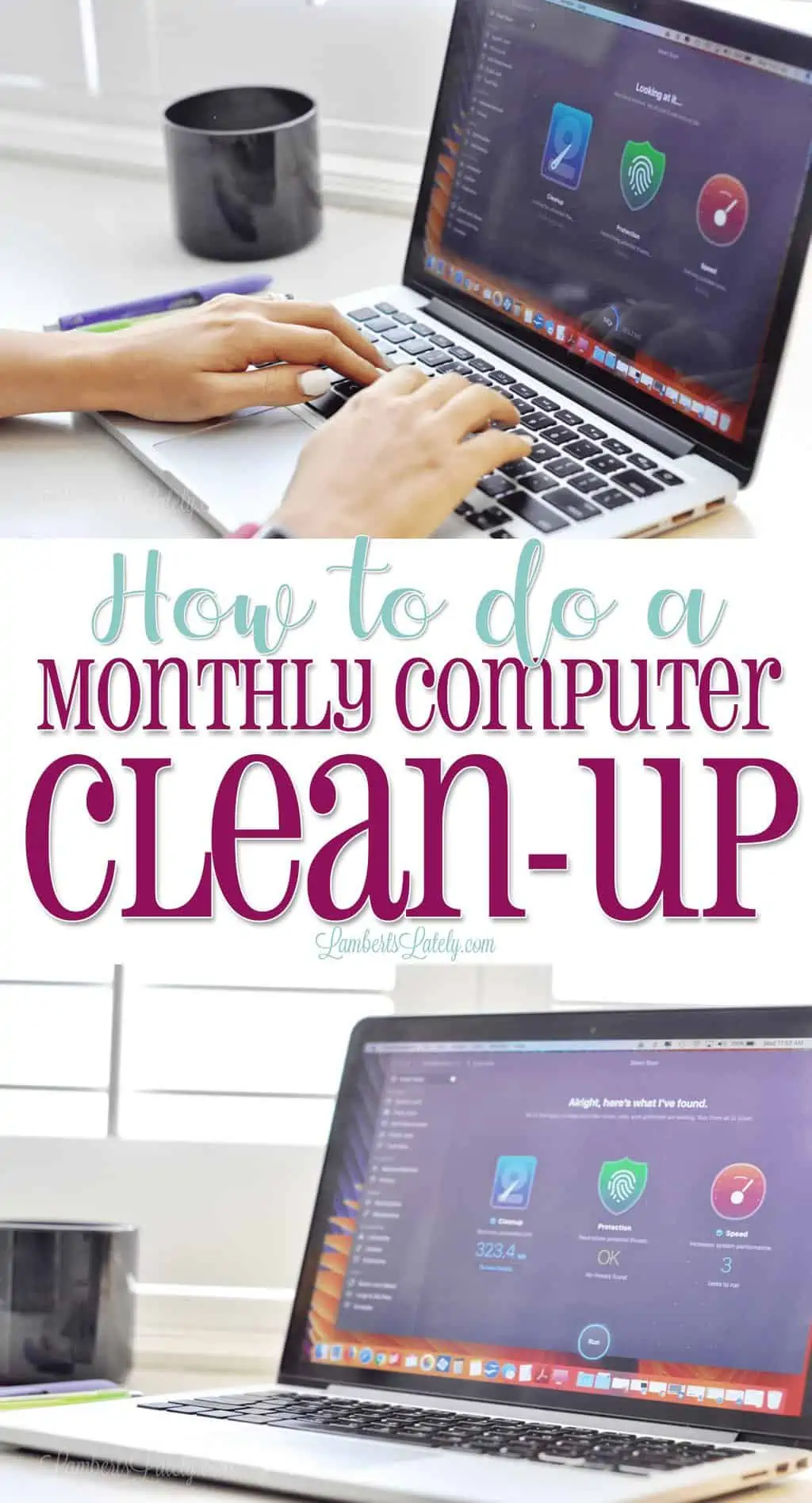 how to do a monthly computer clean-up.