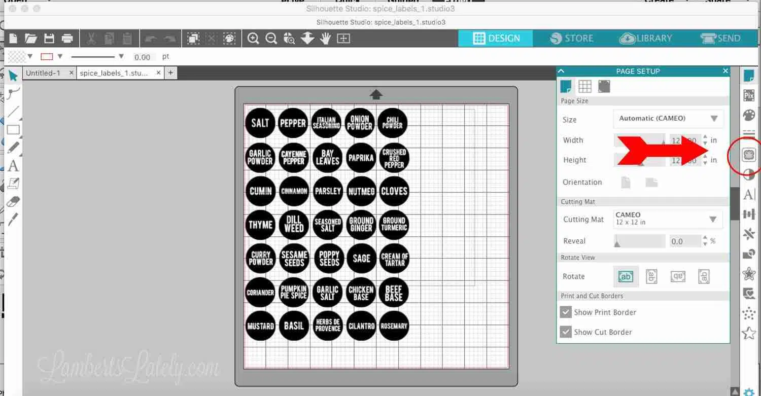 circled function in silhouette software.