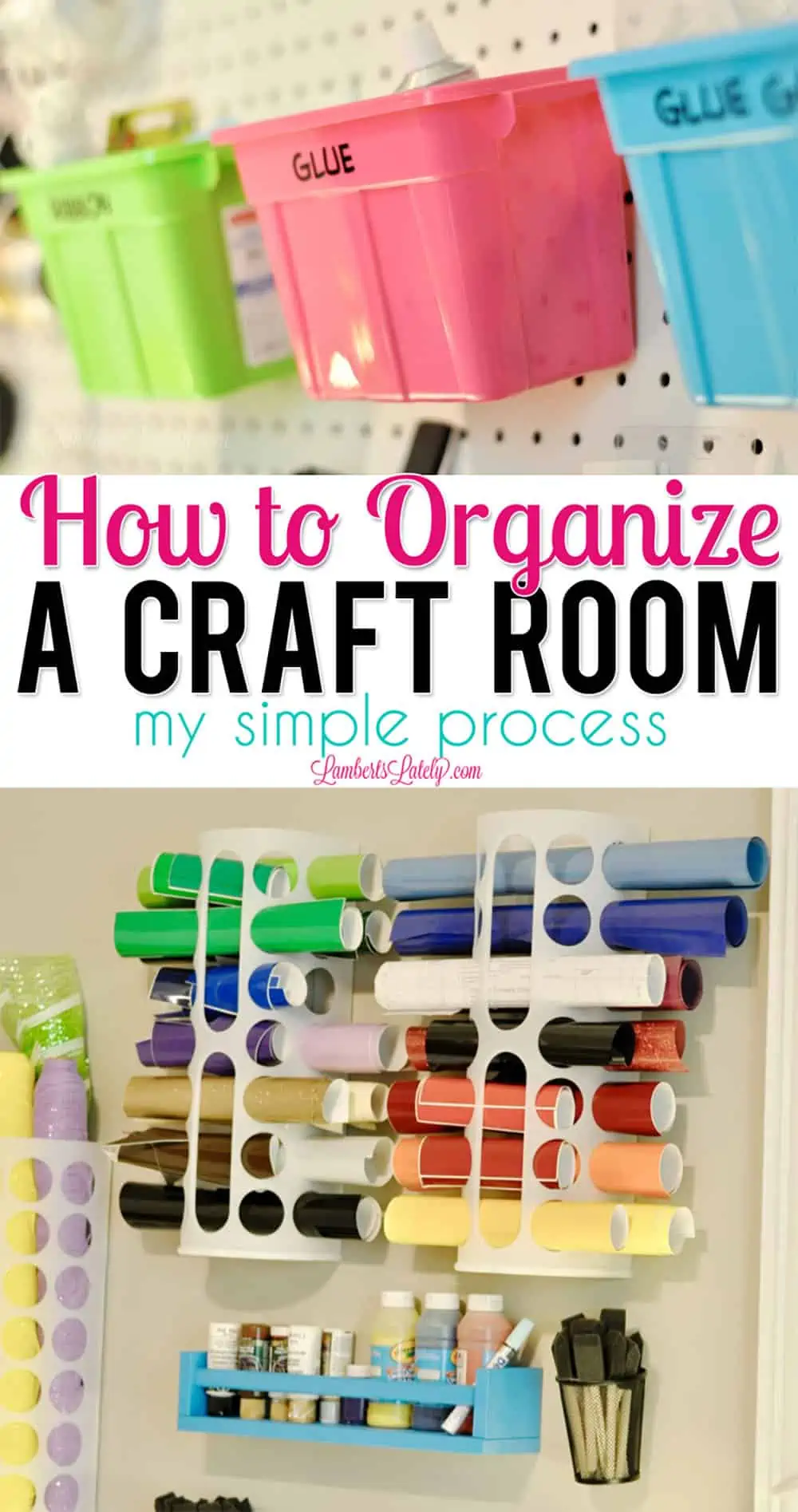 how to organize a craft room.