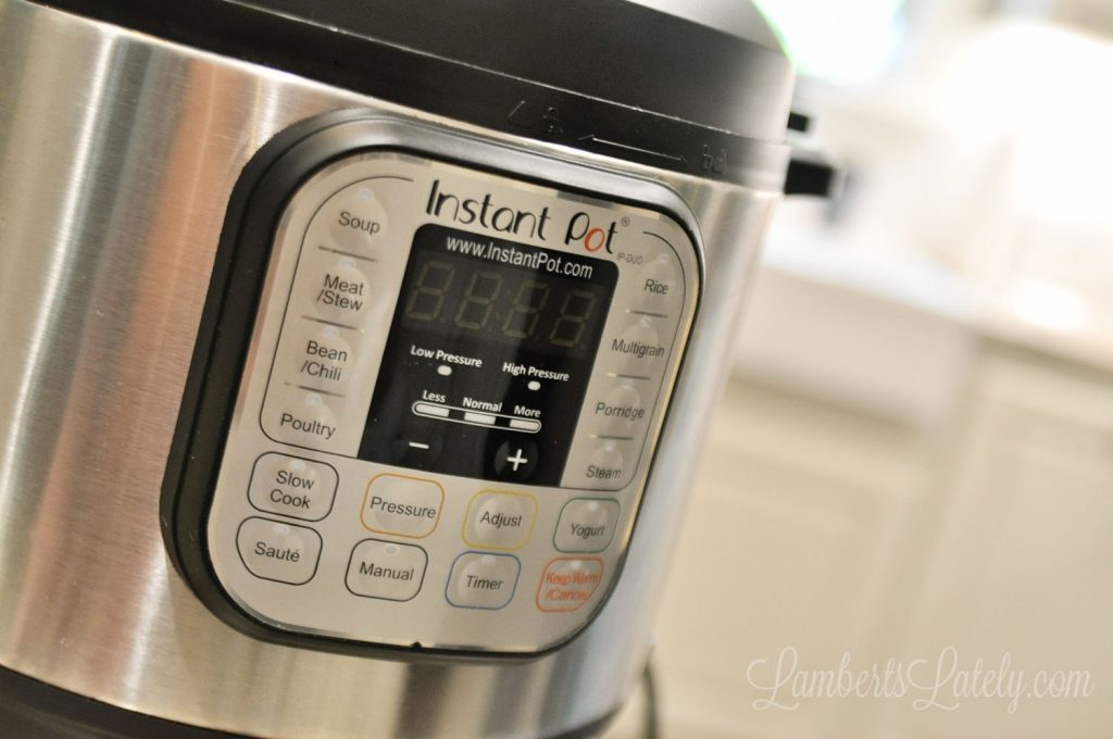 front of an instant pot.