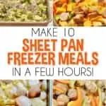 make 10 sheet pan freezer meals in a few hours!