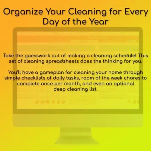 Cleaning Schedule Spreadsheets - Google Sheets Template - Image 2
