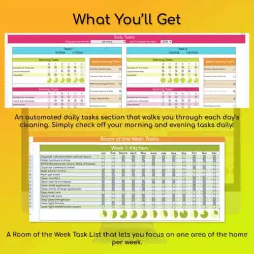 Cleaning Schedule Spreadsheets - Google Sheets Template - Image 3