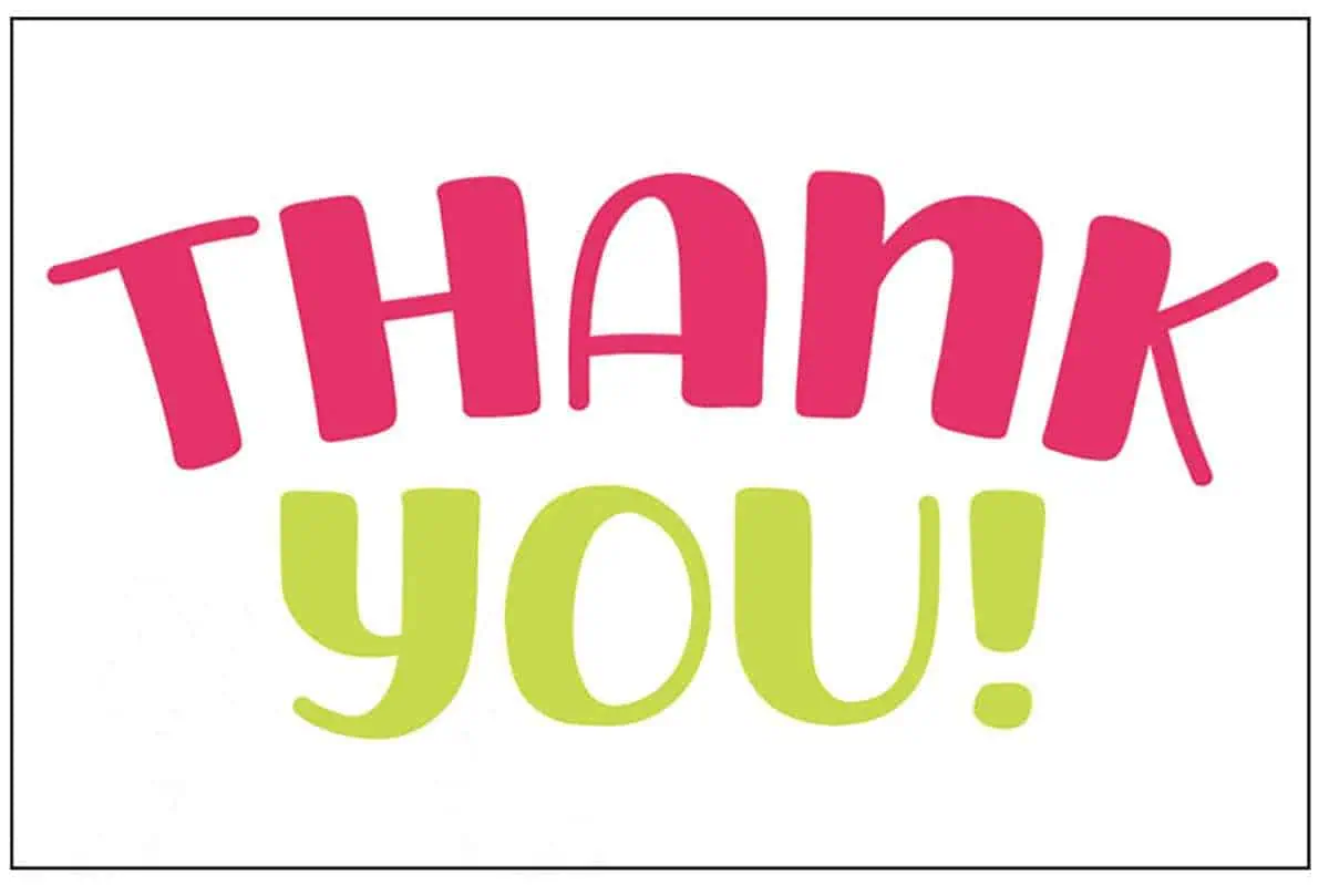 13 Free Printable Thank You Cards | Lamberts Lately for Thank You Cards Printable Free