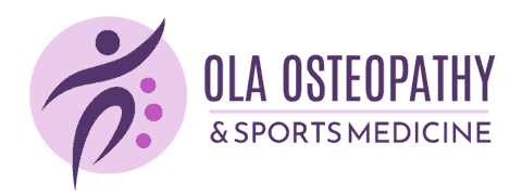 OLa Osteopathy & Sports Medicine logo with professional healthcare branding.