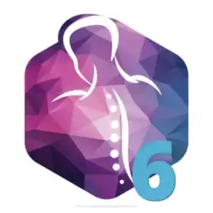 Icon representing back pain relief and spinal health.