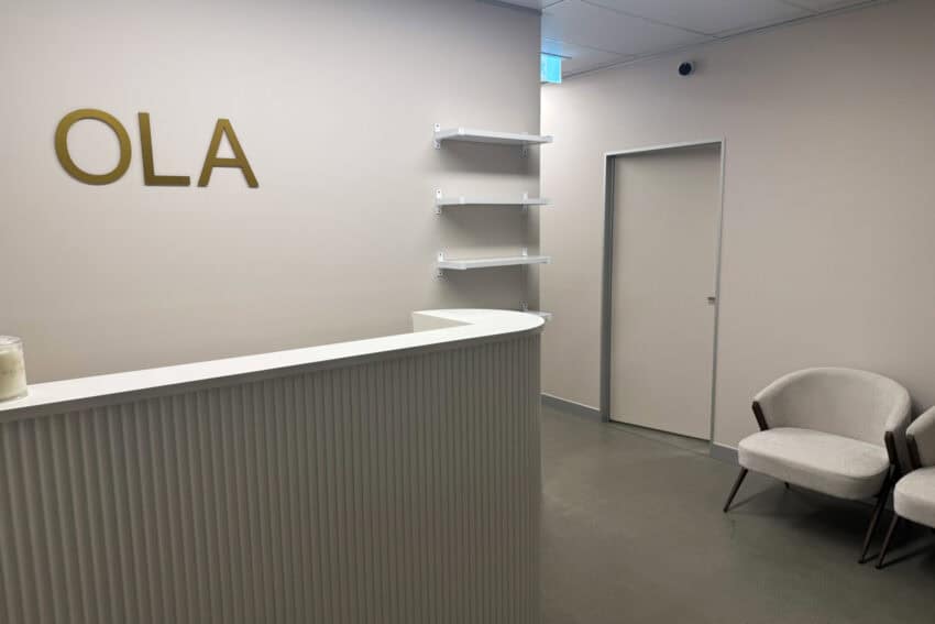 Osteopath clinic interior.