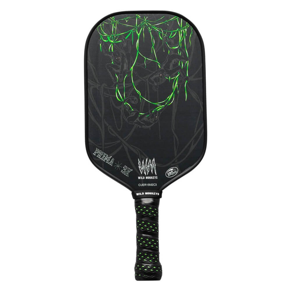 Wild Monkeys Prima 3k Carbon Fiber Pickleball Paddle