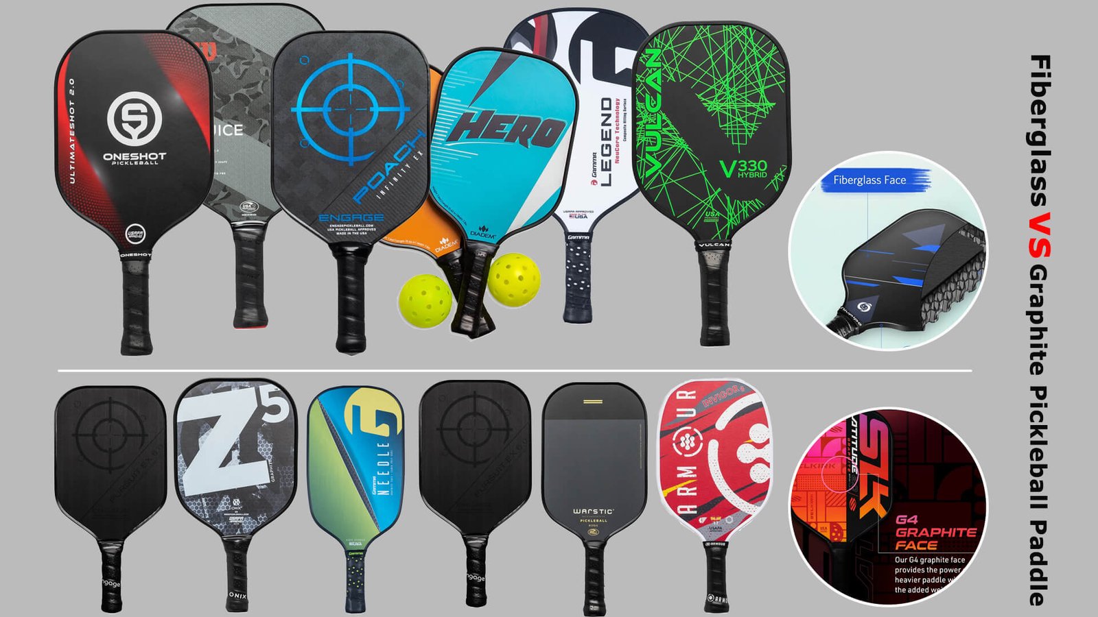 Graphite Vs Fiberglass Pickleball Paddles