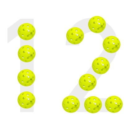 12pcs outdoor pickleball balls paddlesshop