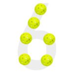 6pcs outdoor pickleball balls paddlesshop