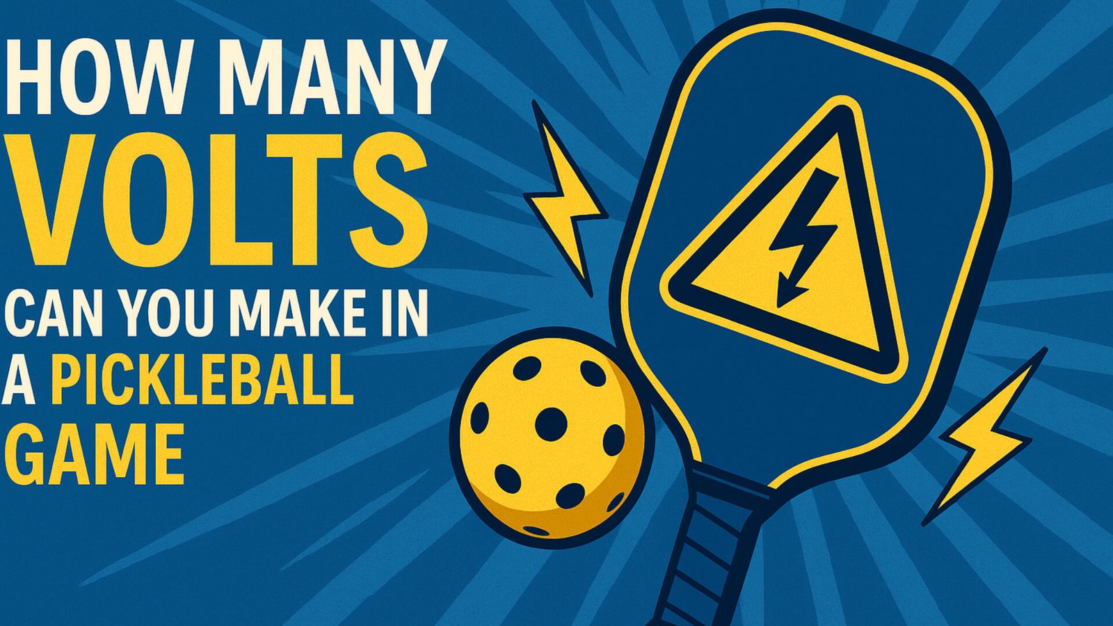 How Many Volts Can You Make in a Pickleball Game