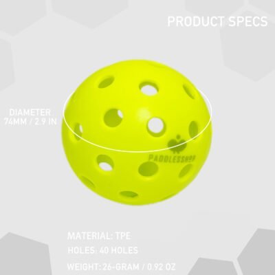 outdoor pickleball balls specs