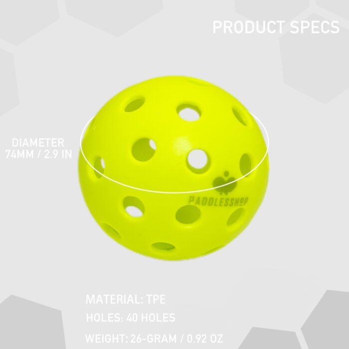 outdoor pickleball balls specs