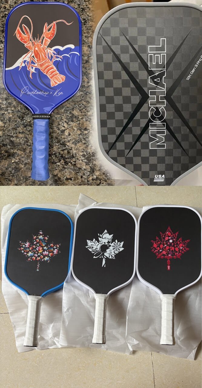 customize pickleball paddle mobile banner