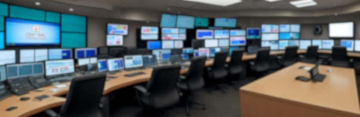 news room control room, media monitor center