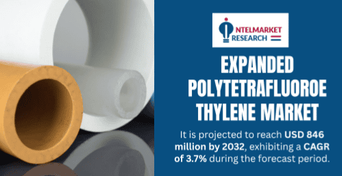 Expanded Polytetrafluoroethylene (ePTFE) Market to Reach USD 846 Million by 2032, Exhibiting a CAGR of 3.7%